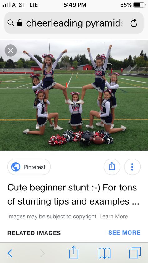 Easy Cheer Stunts, Peewee Cheer, Cheerleading Chants, Cheer Pyramids, Youth Cheerleading, Cheer Moves, Cheer Games, Cheer Dance Routines, Kids Cheering