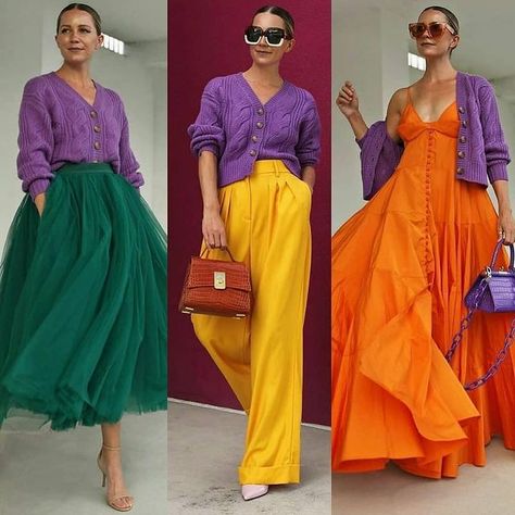 Manhattan Fashion Styles su Instagram: "Pick just one outfit 😍 @blaireadiebee" Temu Outfits, Colour Combinations Fashion, Color Blocking Outfits, Color Combinations For Clothes, 60 Fashion, Aesthetic Colors, Colourful Outfits, Outfits Casuales, Look Cool