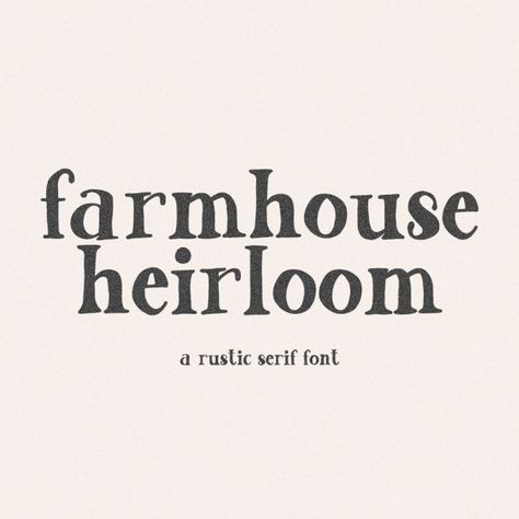 Farmhouse Heirloom Rustic Font Farm Fonts, Farmhouse Clipart, Rustic Fonts, Farmhouse Fonts, Farmhouse Font, Machine Logo, Lettering Ideas, Farmhouse Home Decor, Home Decor Projects