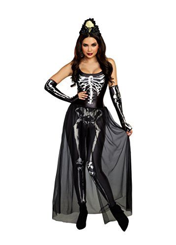 Dreamgirl Women's Sexy Bare Bones Babe Skeleton Costume J... https://smile.amazon.com/dp/B079RPF1W5/ref=cm_sw_r_pi_dp_U_x_jNOODbWTTS2P4 Skeleton Costume Women, Open Front Skirt, Rose Headpiece, Skeleton Halloween Costume, Hallowen Costume, Sugar Skull Makeup, Skeleton Costume, Halloween Fancy Dress, Sheer Skirt