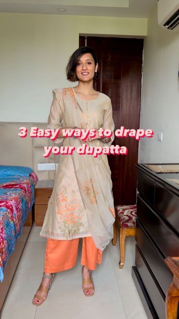 Dupatta Draping Styles On Suit, Dress Colour Combination, Drape Dupatta, Dupatta Draping Styles, Dupatta Draping, Kurti Neck Design, Draping Styles, Saree Draping Styles, Saree Draping