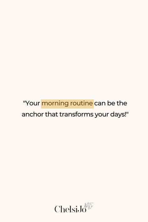 Elevate your mornings with my expert tips for efficiency, mindfulness, and healthy habits. Transform your daily routine into a burst of productivity and positivity. Energize your days and set a successful tone for the rest of your day. Don't settle for mediocrity, revitalize your mornings with me! Follow us for more! Productive Day Quotes, Routines Quotes, Morning Routine Quotes, Morning Routine Tips, Routine Quotes, Create A Morning Routine, Work From Home Mom, Lady Quotes, Habit Quotes