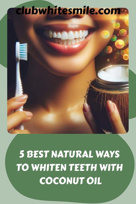 Improve your smile by using coconut oil for teeth whitening. Take advantage of its antimicrobial and anti-inflammatory properties to lift stains, reduce plaque buildup, and promote dental health. Turmeric Teeth Whitening, Baking Soda Teeth, Coconut Oil Teeth Whitening, Baking Soda Teeth Whitening, Teeth Whitening Methods, Oil Pulling Benefits, Coconut Oil For Teeth, Teeth Whitening Diy, Whiter Teeth