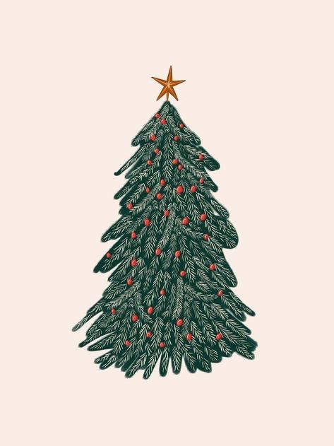 Christmas Tree Drawing, Christmas Tree Wallpaper, Xmas Wallpaper, Cute Christmas Wallpaper, Christmas Mood, Christmas Illustration, Christmas Aesthetic, Green Christmas, Christmas Wallpaper