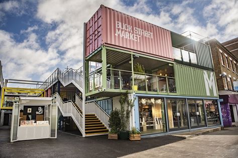 Shipping Container Restaurant, Shipping Container Architecture, Container Restaurant, Container Cafe, Container Conversions, Camden Markets, Container Buildings, Best Rooftop Bars, Container Architecture