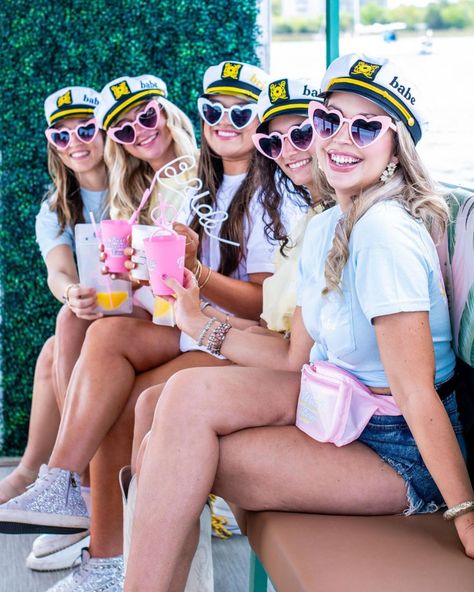 To say we are obsessed with our Charleston Pink Hen Tour photoshoot outfits is an understatement 🤌⁠ ⁠ Here’s how to copy the look for your bach party:⁠ ⁠ 🤍 Best Weekend Ever Pocket Tees⁠ 🤍 Bride & Babe Sailor Hats⁠ 🤍 Retro Heart Sunnies ⁠ 🤍 Best Weekend Ever Fanny Packs⁠ 🤍 Best Weekend Ever Cups + Drink Pouches⁠ ⁠ 👉 Tap to shop or visit the link in our bio for more cute & classy bachelorette party gear the bride will love 💕⁠ ⁠ 📸: @jennifermaryphotography #stagandhen #shopstagandhen #bachelo... Sailor Hats, Classy Bachelorette, Classy Bachelorette Party, Drink Pouches, Retro Heart, Pocket Tees, Brides Babes, Sailor Hat, Bach Party