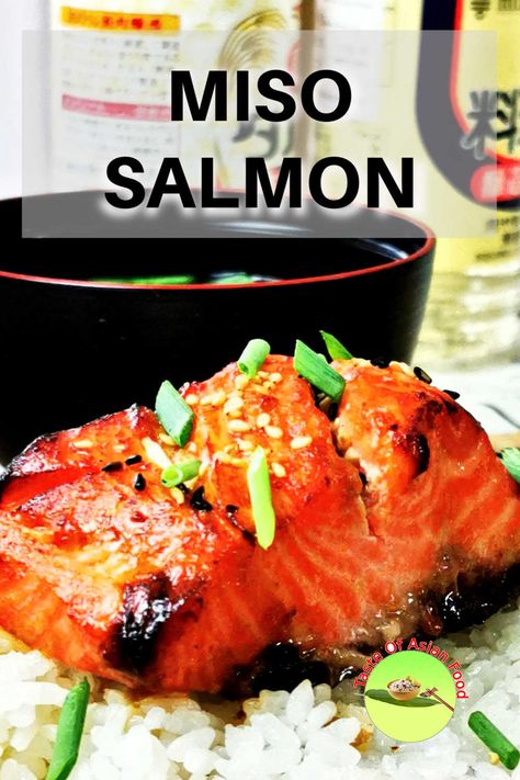 This easy miso salmon recipe will blow you away.

Miso salmon is a simple yet delicious Japanese dish that you can make easily at home.

The flavor of the grilled salmon is more intense, as the miso marinade caramelizes and glaze the salmon. Therefore it is ideal for serving with steamed rice and vegetables. The oven version is more subtle, and you can marinate it longer to get a stronger taste. Both are incredibly delicious. Let’s look at the details of this miso salmon recipe. Grilled Miso Salmon, Miso Marinade Fish, Asian Grilled Salmon, Miso Salmon Marinade, Miso Marinated Salmon, Asian Salmon Marinade, Asian Receipe, Miso Glazed Salmon Recipe, Miso Marinade