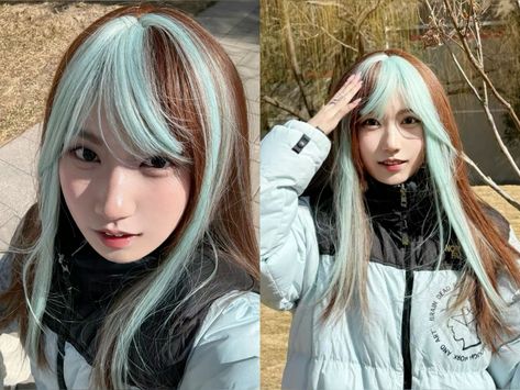 Full Custody, Mint Choco, Mint Hair, Cute Hair Colors, Dyed Hair Inspiration, Hair Inspiration Short, Pretty Hair Color, Penteado Cabelo Curto, Dye My Hair