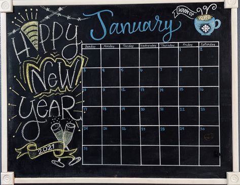 January Chalk Calendar, January Chalkboard Calendar Ideas, January Whiteboard Calendar Ideas, January Chalkboard Calendar, Chalk Calendar Ideas, Chalkboard Calendar Ideas, January Chalkboard, Blackboard Ideas, Chalkboard Wall Calendars