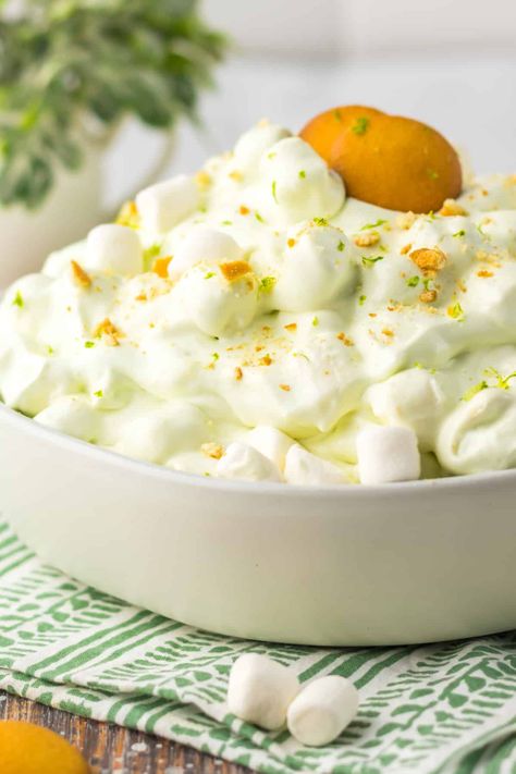 Seafoam Salad, Lime Fluff, Dessert Salad Recipes, Fluff Recipe, Kitchen Fun, Summer Appetizer, Holiday Side Dishes, Green Food Coloring, Dessert Salads