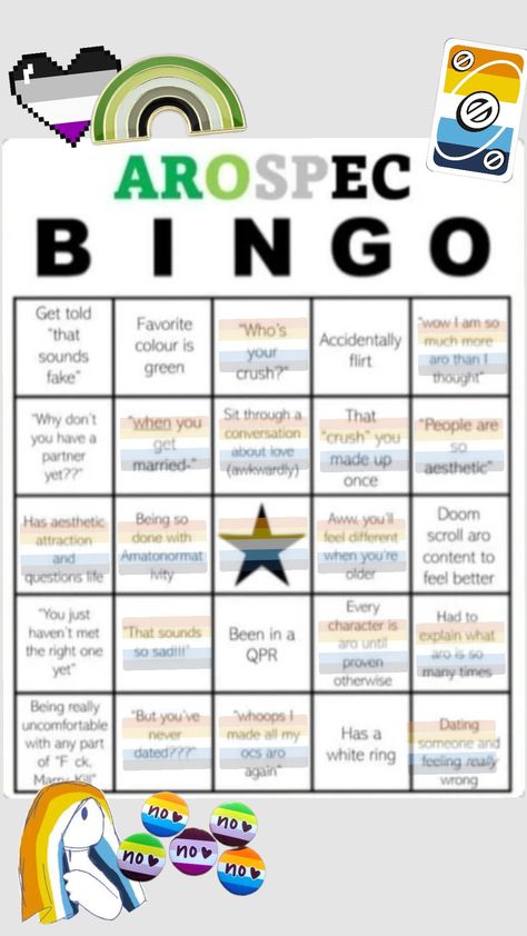 #aroace #aro #aromantic #bingo #lgbt #shuffles #fyp #viral Aroace Funny, Aroace Bingo, Aro Ace Spectrum, Oriented Aroace Flag, Aroace Whisper, Bingo Template, Feel Better, Bingo, Funny Memes