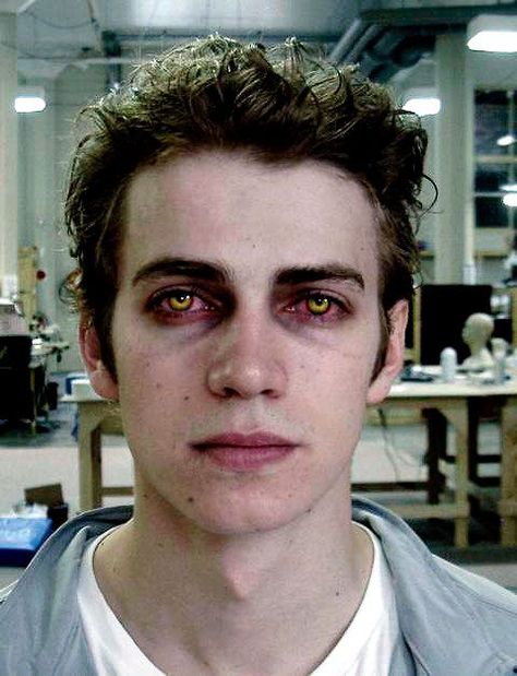 Revenge of the Sith | Behind the Scenes | Hayden Christensen’s post-burn contact lenses, which suggest scorched eyeballs, were crafted by Reel Eye of London, the house that also supplied Ian McDiarmid’s lenses for his make-up as the Emperor in Return of the Jedi.: Ian Mcdiarmid, Darth Vader Dark Side, Pietro Lombardi, Star Wars Meme, Anakin Vader, Revenge Of The Sith, Star Wars Cast, Star Wars Anakin, The Sith