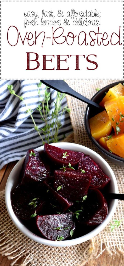 Roasted Beets Recipe, Beets And Carrots, Roasting Beets In Oven, Beet Recipes, Lord Byron, Easy Oven, Roasted Beets, Fall Dinner, Fresh Thyme