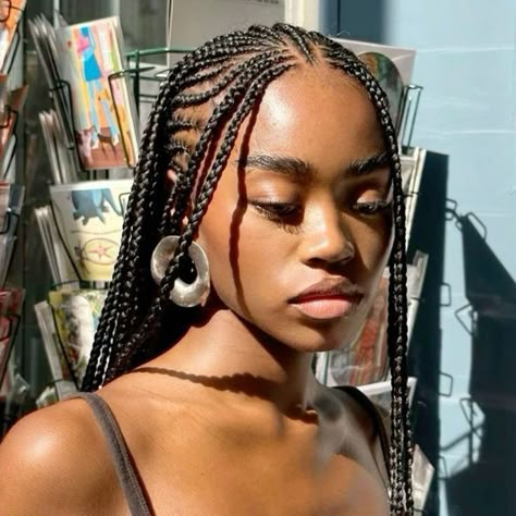 African Hair Braiding Styles, Braided Cornrow Hairstyles, Cute Box Braids Hairstyles, Protective Hairstyles Braids, Pretty Braided Hairstyles, Braids For Black, Braids For Black Women, Natural Hair Braids, Cornrow