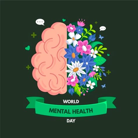 Health Education Posters, Health Day Poster, Mental Health Artwork, World Yoga Day, Cinema Projector, World Mental Health Day, Social Emotional Activities, Mental Health Activities, Mental Health Day