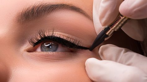 Tattoo Eyeliner, Small Wave Tattoo, Permanent Makeup Eyeliner, Permanente Make-up, Permanent Eyeliner, Permanent Cosmetics, Tattoo Prices, Eyeliner Tattoo, Semi Permanent Makeup