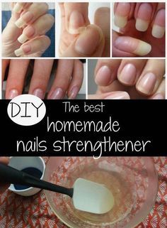 Nails Strengthener, Homemade Nail Strengthener, Homemade Nails, Do It Yourself Nails, Natural Nail Care, Nagel Tips, Nail Care Tips, Brittle Nails, Nail Growth