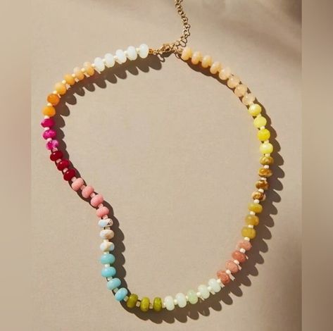 Summer Beaded Necklace, Boutique Packaging, Mystical Necklace, Jewelry Formal, Bohemian Rainbow, Formal Jewelry, Zara Jewelry, Real Pearl Necklace, Natural Stone Necklace