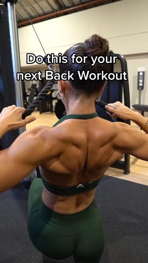 Back And Bicep Workout, Back And Shoulder Workout, Back Day Workout, Back Workout Women, Back Fat Workout, Trening Fitness, Gym Routine, Workout Plan Gym, Gym Workout Videos