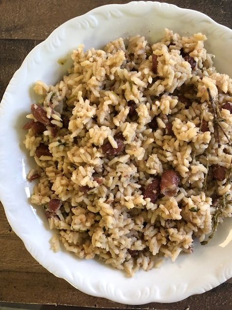 Belizean Rice and Beans Belize Rice And Beans Recipe, Belize Food Recipes, Belizean Rice And Beans Recipe, Stewed Beans, Belizean Recipes, Ultimate Pantry, Belizean Food, Belize Recipes, Stewed Chicken