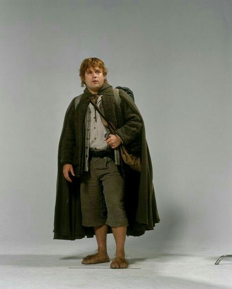 Samwise Gamgee portrayed by Sean Austin Hobbit Outfit, Lotr Characters, Hobbit Cosplay, Hobbit Costume, Sean Astin, Lord Of Rings, Billy Boyd, Hobbit Party, Sir Ian Mckellen