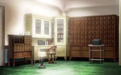 Detective Agency Office, Armed Detective Agency, Dog Doctor, Agency Office, Dog Background, Edogawa Ranpo, Anime Places, White Cafe, Brown Brick