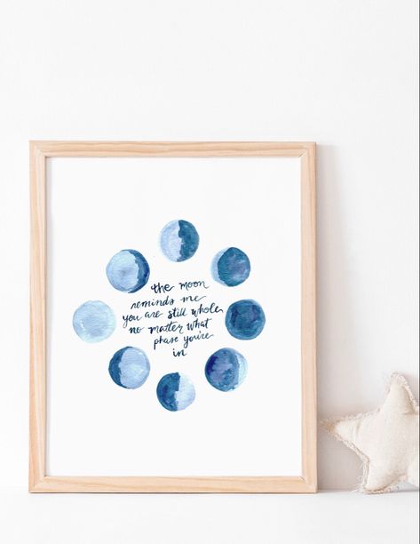 Celestial moon phases art Painted Moon Phases, Moon Phases Watercolor Tattoo, Moon Phases Watercolor, Moon Phases Artwork, Lunar Phases Art, Moon Phases Canvas Art, Moon Phase Watercolor, Yoga Website, Poster Moon