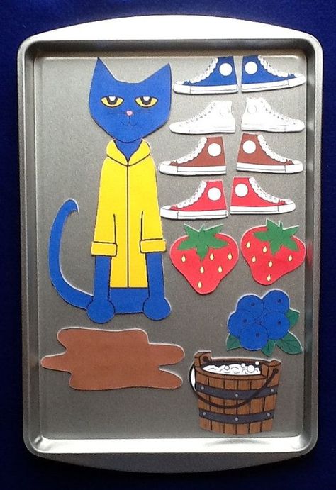 NEW Pete the Cat I Love My White Shoes Magnetic by feltresources, $10.00 Pete The Cat Shoes, I Love My White Shoes, Cat Activities, Flannel Stories, Cat Story, Pete The Cats, Flannel Board Stories, Flannel Boards, Story Retell