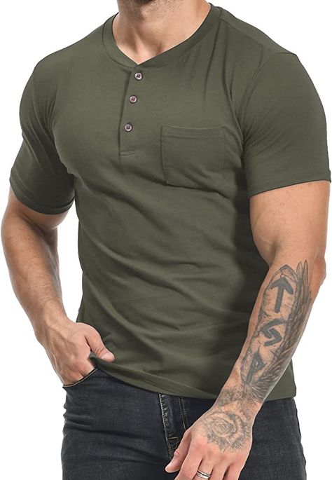 MLANMMens #MLANM #MensShort #Mens #ShortSleeve #Short #SleeveT #Sleeve #TShirts #T #ShirtsFashion #Shirts #FashionCasual #Fashion #CasualFront #Casual #FrontPocket #Front #PocketBasic #Pocket #BasicHenley #Basic #HenleyT-Shirts #Henley #T-ShirtsCotton #T-Shirts #CottonTee #Cotton #TeeTops #Tee #Tops Guys Fashion Casual, A Streetcar Named Desire, Short Sleeve Henley, Guys Fashion, Henley T Shirt, Stylish Jeans, Shirts Short Sleeve, Henley Shirt, Henley Shirts