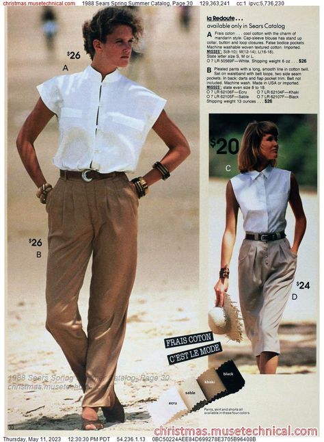 1988 Sears Spring Summer Catalog, Page 30 - Catalogs & Wishbooks Late 80s Fashion, 1988 Fashion, 80s Inspired Fashion, 1930s Fashion Women, 1980s Fashion Women, 1980s Fashion Trends, 1980 Fashion, Princess Diana Fashion, Sears Catalog