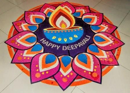 Diwali Rangoli Designs 2019 | 30 Beautiful and Latest Easy Rangoli Design Happy Diwali Rangoli Designs, Aesthetic Rangoli, Rangoli Peacock, Simple Easy Rangoli, Diwali Special Rangoli Design, Happy Diwali Rangoli, Rangoli Design For Diwali, Best Rangoli Design, Diwali Rangoli Designs