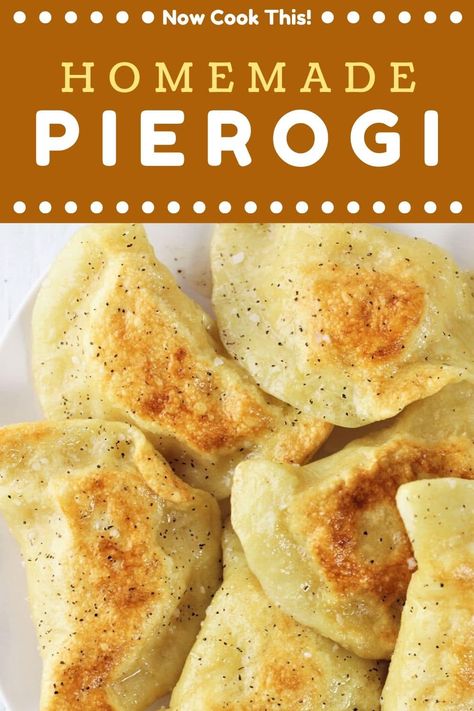 Homemade Pierogi • Now Cook This! Pierogies Recipes, Easy Polish Recipes, Perogie Dough Recipe, Pierogies Homemade, Homemade Perogies, Pierogi Filling, Polish Dumplings, Perogies Recipe, Pierogi Recipe