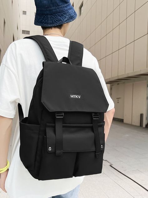 Korean Backpack, University Bag, Stylish School Bags, Aesthetic Backpack, Functional Backpack, Flap Backpack, Boys Long Hairstyles, Bag Suitcase, Boys Backpacks