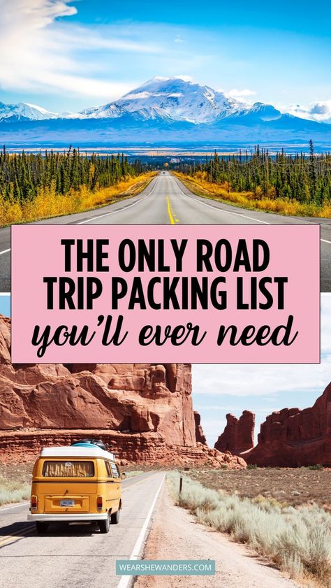 Prepare for your adventure with The Ultimate Road Trip Packing List. Our blog post covers essential travel packing tips and road trip travel ideas to ensure you're ready for the open road. From must-have essentials to practical advice, discover everything you need for a smooth and enjoyable journey. Road Trip Preparation, Road Trip Essentials List, Pack For A Road Trip, Road Trip Entertainment, Road Trip Necessities, Road Trip Apps, Road Trip Checklist, Travel Packing Tips, Trip Packing List