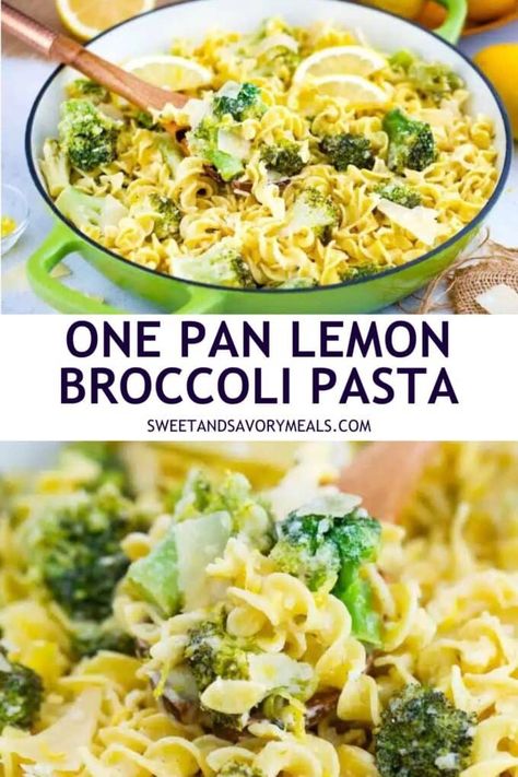 a wooden spoon with lemon broccoli pasta and a green pan with a lemon broccoli pasta dish with a woden spoon in it Lemon Broccoli Recipes, Parmesan Broccoli Pasta, Broccoli Dinner Recipes, Lemon Broccoli Pasta, Pasta And Broccoli, Lemon Broccoli, Lemon Pasta Recipes, Broccoli Pasta Recipe, Broccoli Dishes