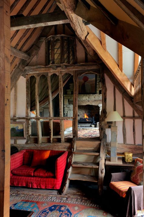 Mezzanine Design, Rustic Interior Decor, Mezzanine Bedroom, Rustic Home Interiors, Interior Vintage, Interior Design Rustic, Cosy Living Room, Country Interior, Inspire Me Home Decor