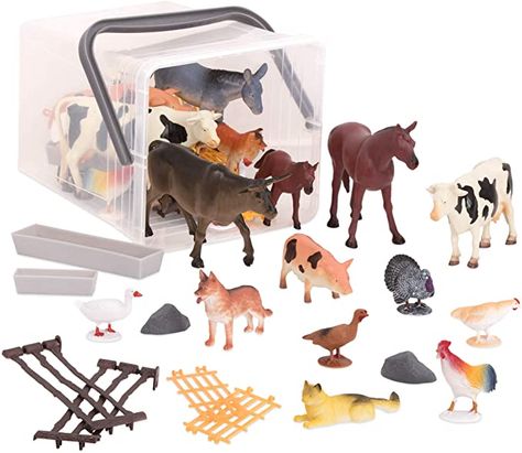 Farm Animal Toys, Cow Toys, Animal Action, Interesting Animals, Farm Toys, Toy Horse, Animal Toys, Stem Toys, Dinosaur Toys