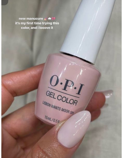 Pale Pink Gel Polish, Opi Pink Gel, Opi Pink Nail Polish, Pink Nail Polish Colors, Pink Nails Opi, Light Pink Nail Polish, Opi Gel Nail Polish, Opi Nail Polish Colors, Opi Pink