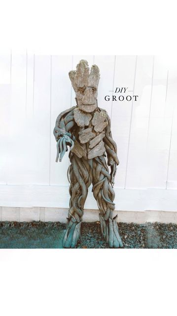 Danielle | DIY + DESIGN on Instagram: "🌱I AM GROOT!!🌱 Year #13 in a row I’ve made costumes and dressed up with my kids for Halloween- and I have no regrets;) We’ve been walking around all day in our costumes and people keep coming up to my son wanting to take pics with him😆 I’d say this costume is a SUCCESS!! Should I do a tutorial on it? #handmadecostume #iamgroot #guardiansofthegalaxy #marvelcostume #diycostume #diyhalloweencostume #grootcostume" Groot Costume Diy, Groot Costume, Marvel Costumes, Diy Costumes Kids, I Am Groot, Handmade Costumes, Diy Halloween Costume, Halloween Time, To My Son