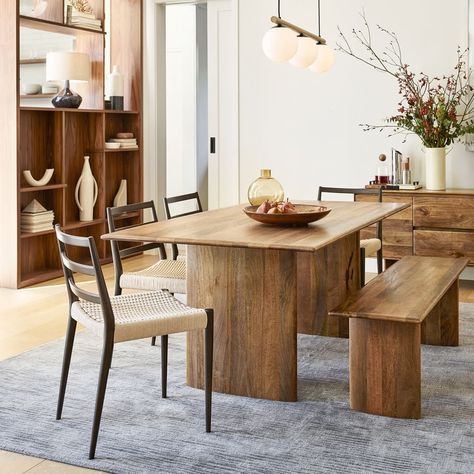 Lisa Anderson, Flex Space, Round Marble Dining Table, Condo Decor, Wood Dining Bench, Reclaimed Wood Dining Table, Elizabeth Anne, Wood Buffet, Washington Park