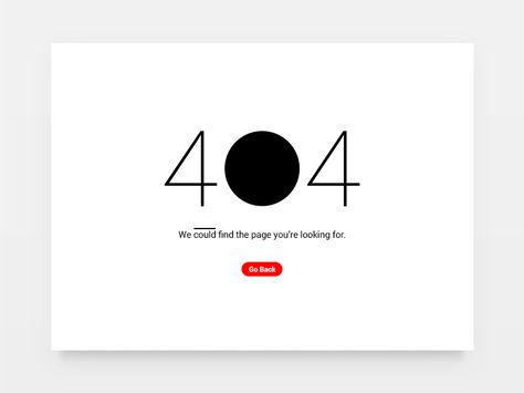 Minimal 404 Page  by Alex Pronsky Error Page Design, 404 Pages, Presentation Design Layout, Page 404, Web Template Design, Design Minimal, Site Design, Web Design Inspiration, Error Page