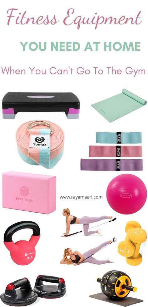 In need of a fitness routine at home? Do you need a workout plan for beginners? These essential fitness equipment for reaching your fitness goals at home will do the trick. Use these tools to follow a fitness routine for women to sculpt your body. #fitnessroutine #fitnessroutineforwomen #fitnessathome #fitnessmotivation #fitnessgoals #fitnesstips #workoutroutine #womensfitness #fitnessproducts #yogaaccessories #weights Fitness Results, Home Gym Essentials, Working Out At Home, Workout Plan For Beginners, Trening Fitness, Workout Results, Workout Equipment, Home Workout Equipment, Yoga Equipment