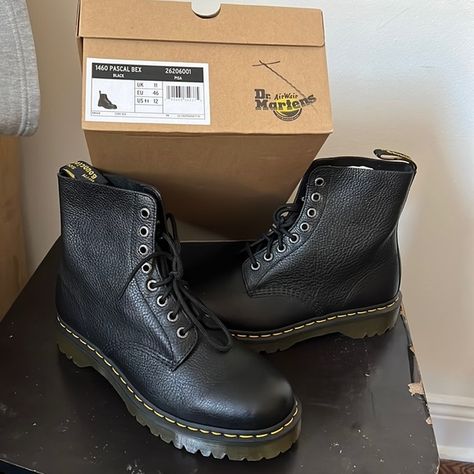 Brand new unworn 1460 pascal bex Doc Martins Dr Martens Bex, 1460 Pascal Virginia, Women Boots Outfit, Dr Martens 1460 Pascal, New Boots, Leather Boots Women, Boots Outfit, Dr. Martens, Leather Women