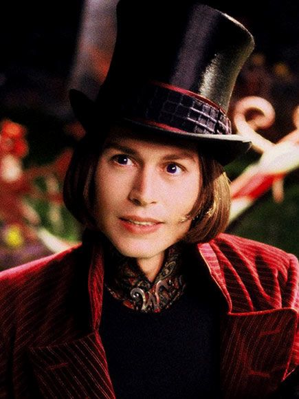 of 8      Next  WILLY WONKA  Following in the footsteps of Gene Wilder, who played the fanciful candy maker in the 1971 film adaptation of Roald Dahl's children's novel, Johnny Depp sought to make the character his own in 2005 by calling to mind the 43rd president of the United States. "I imagine what George Bush would be like incredibly stoned," he told talk-show host Ellen DeGeneres. Johnny Depp Willy Wonka, Willie Wonka, Johnny Depp Wallpaper, Johnny Depp Characters, Missy Sue, Barnabas Collins, Tim Burton Characters, Kaptan Jack Sparrow, Kids Novels