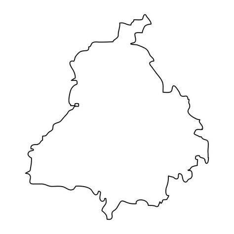 Punjab state map, administrative division of India. Vector illustration. Punjab Map Tattoo, Punjab Map Logo, Punjab Illustration, Punjab Tattoo, Map Of Punjab, Punjab Map, Sikh Warrior, Mobile Case Design, Fantasy Map Making