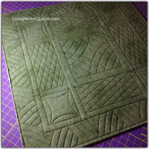 More Block Designs with the 12-inch ArcThis is just the... | Living Water Quilter | Bloglovin’ Westalee Rulers, Quilt Rulers, Quilting With Rulers, Machine Quilting Pattern, Ruler Quilting, Quilting Stitch Patterns, Walking Foot Quilting, Free Motion Quilting Designs, Machine Quilting Ideas