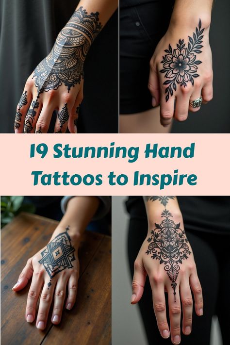 19 Stunning Hand Tattoos to Inspire Negative Space Hand Tattoo, Snowflake Hand Tattoo, Hand Flower Tattoos For Women, Black Work Hand Tattoo, Tattoo On Hands For Women, Hand Line Tattoo, Big Hand Tattoos For Women, Finger Tattoo Cover Up, Hand Tattoos For Women Unique Beautiful