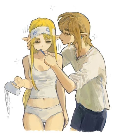 Botw Zelink, Zelda Drawing, Couple Poses Drawing, Princesa Zelda, Couple Poses Reference, 캐릭터 드로잉, Zelda Art, Legend Of Zelda Breath, Memes Anime