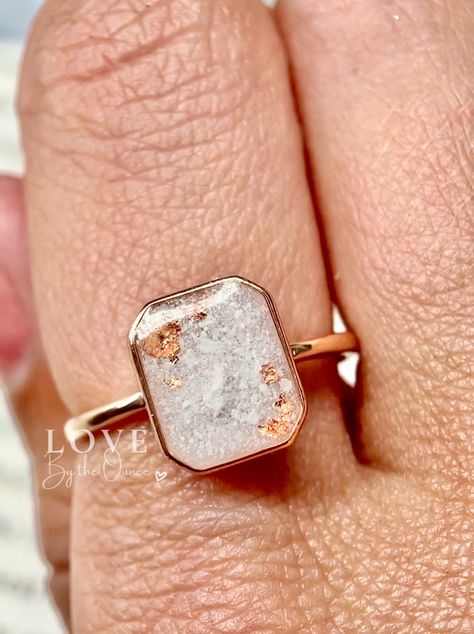 Perfectly Imperfect | Breastmilk Ring - Love By The Ounce Breastmilk Ring, Breastmilk Jewelry, Pet Ashes, Cremation Ashes, Be The One, Gold Flakes, Gold Shimmer, The One And Only, Breast Milk