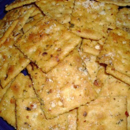 Crack-Tastic Crackers Recipe - (3.7/5) Seasoned Crackers, Rotel Dip, Brie Bites, Saltine Crackers, Ranch Dressing Mix, Superbowl Snacks, Super Bowl Party, Cracker Recipes, Tzatziki Sauce